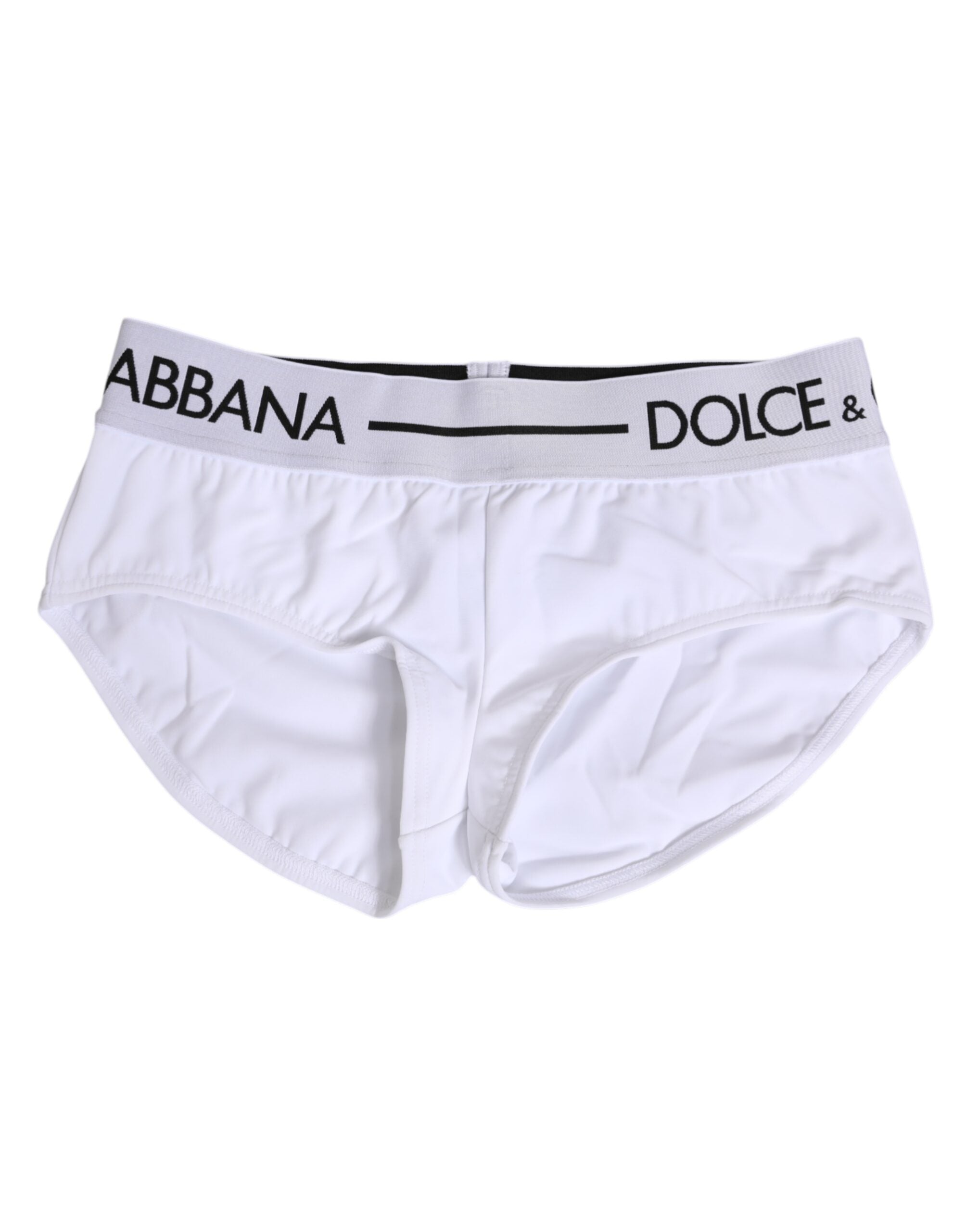 Logo-Embroidered Waistband Briefs — White