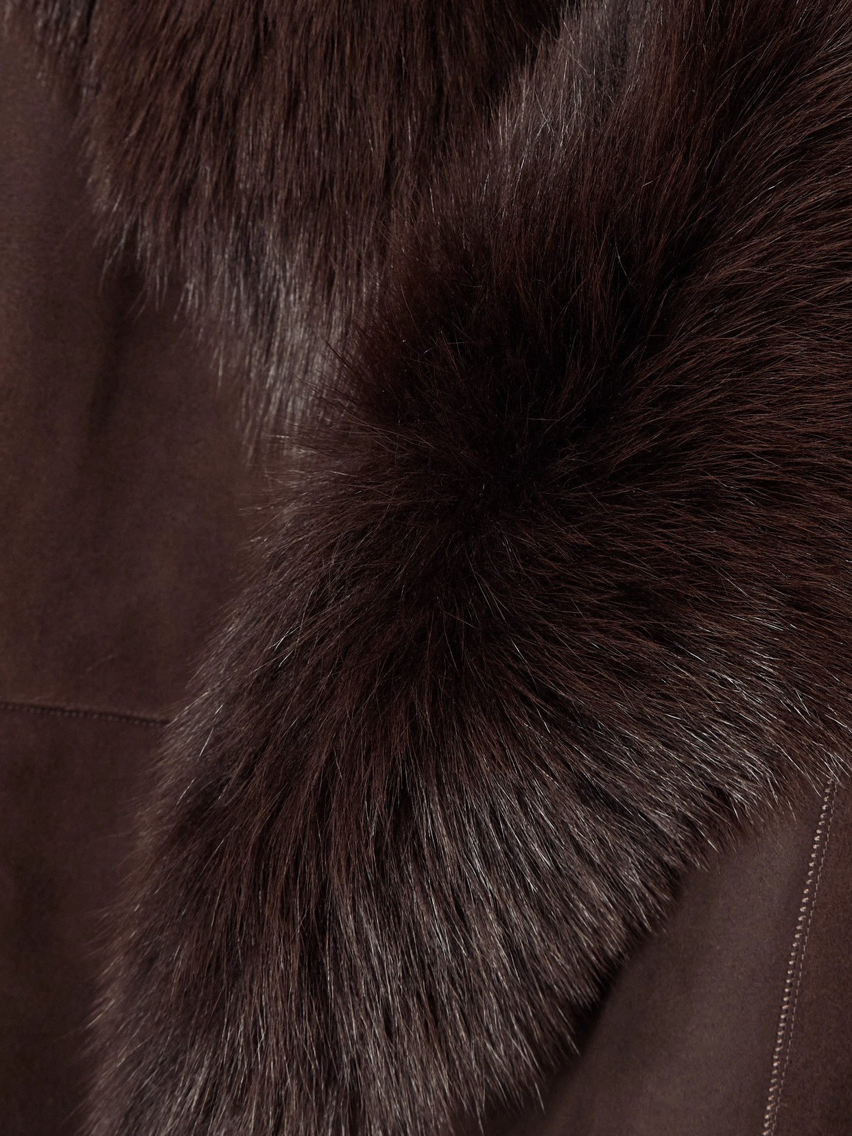 Joni Shearling Coat - Brown