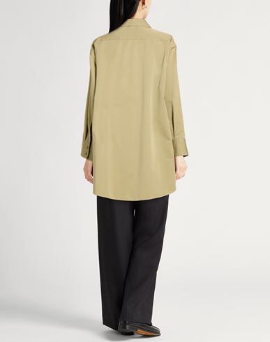 Woman Shirt Khaki Size 0 Cotton, Silk