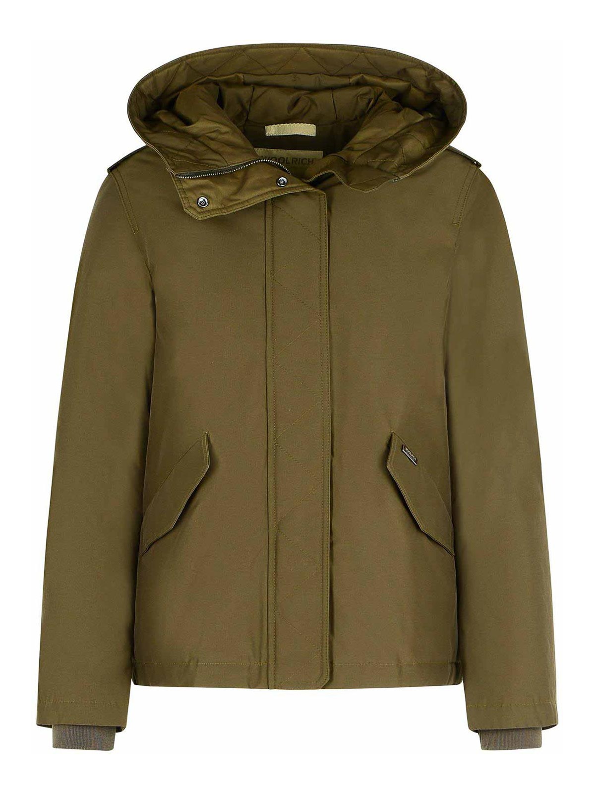 Military Padded Green Hooded Jacket