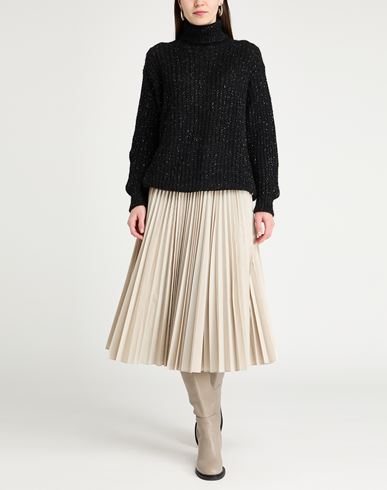 Woman Turtleneck Black Size 4 Polyester, Polyamide, Alpaca wool, Metallic fiber