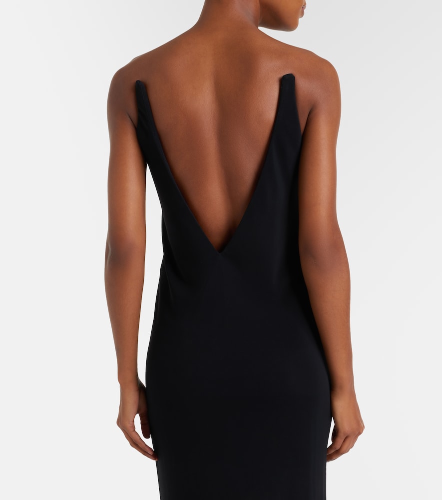 Impossible crêpe jersey gown