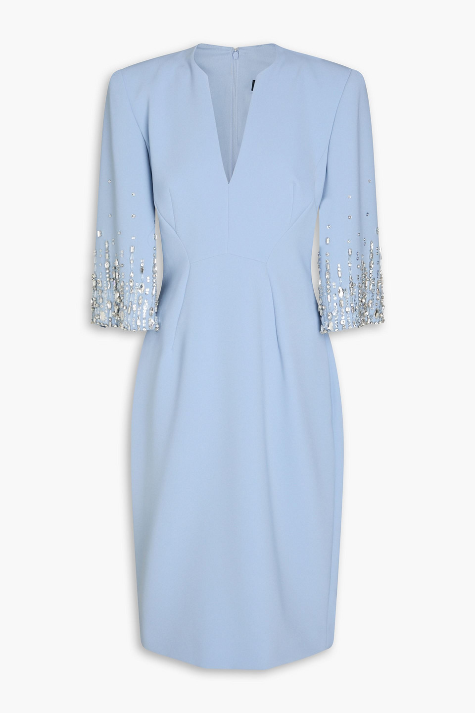 Embellished crepe dress - Blue - UK 8