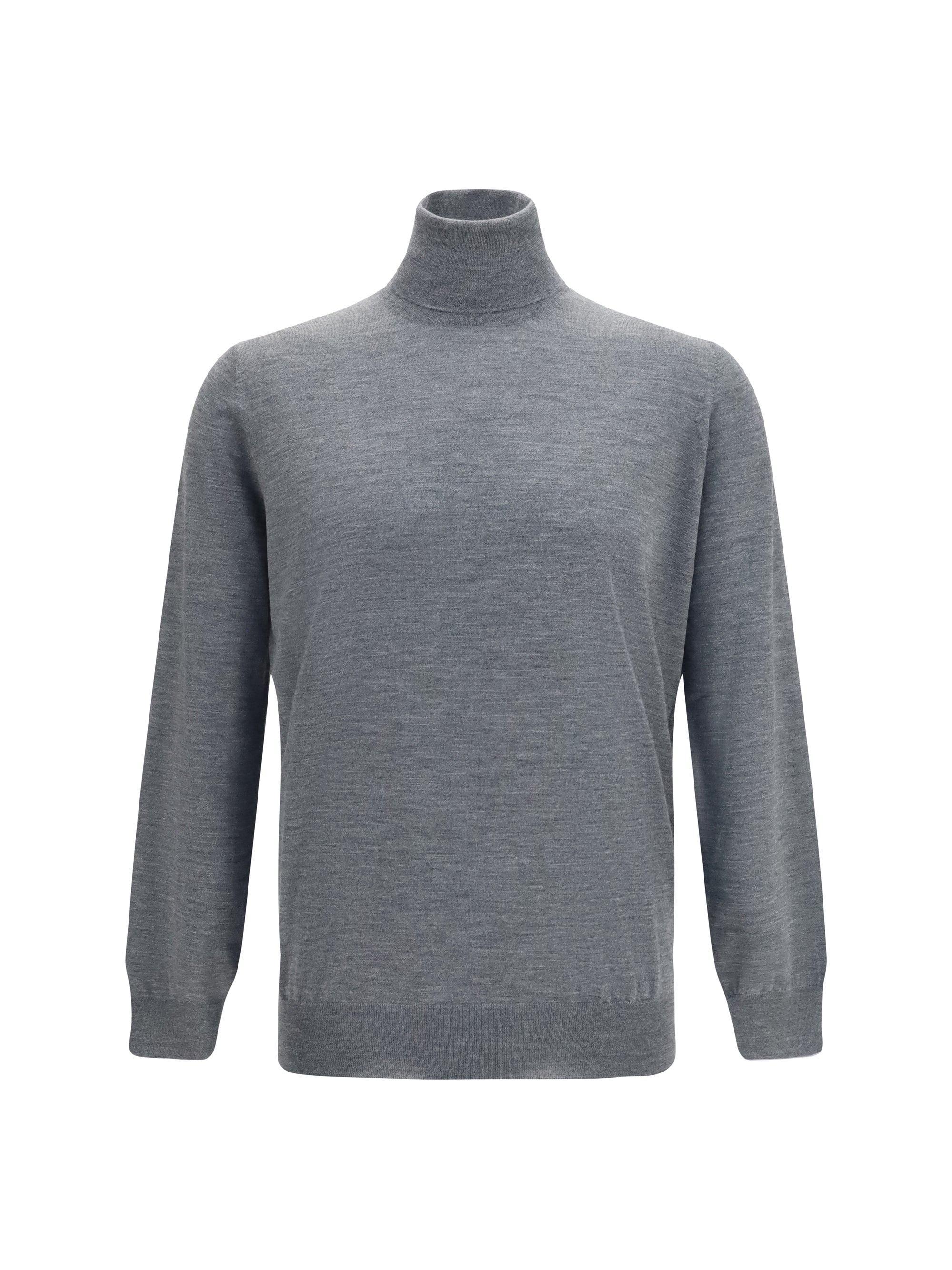 Wool Turtleneck — Gray