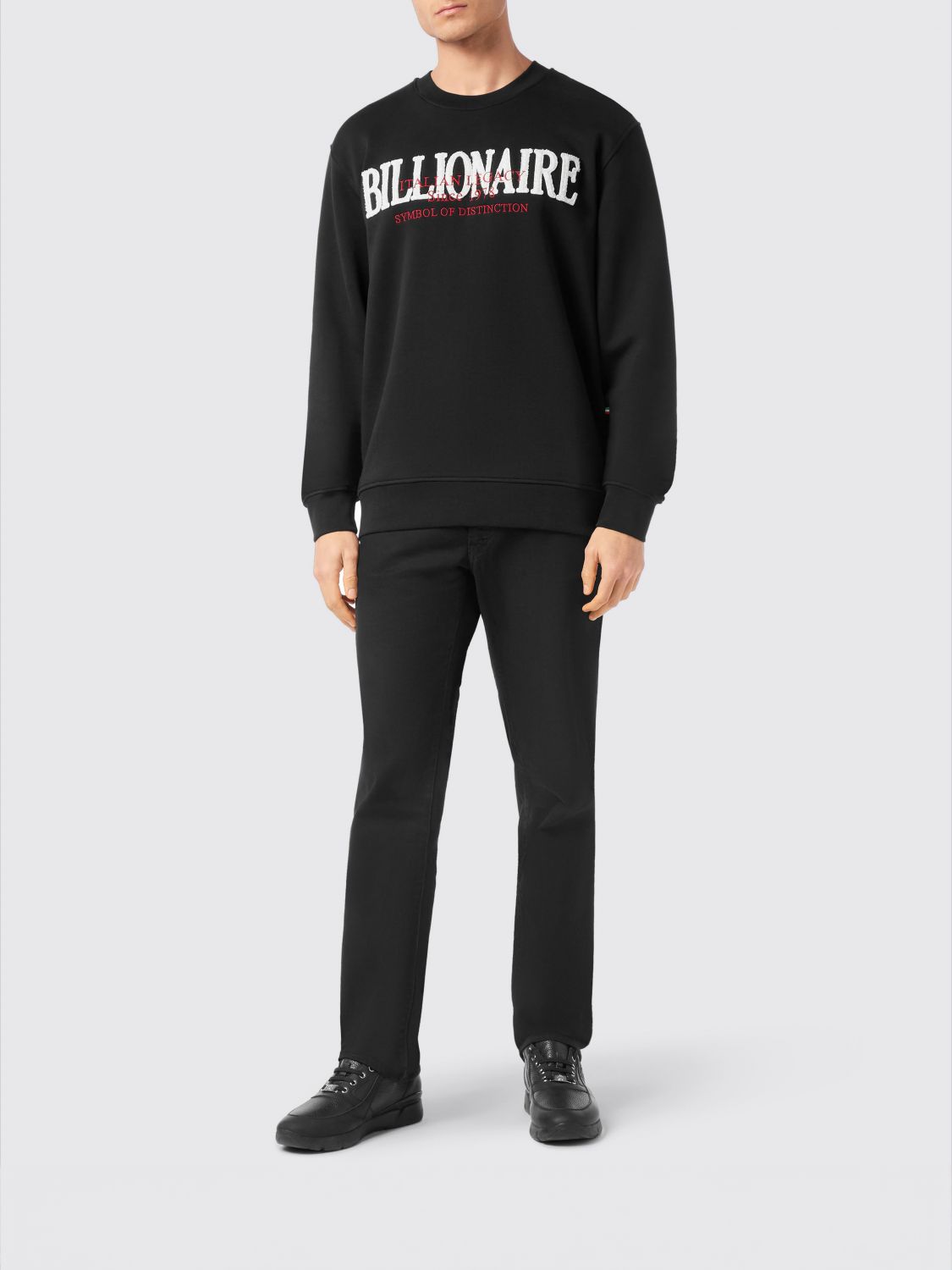 Round-neck sweatshirt - Black