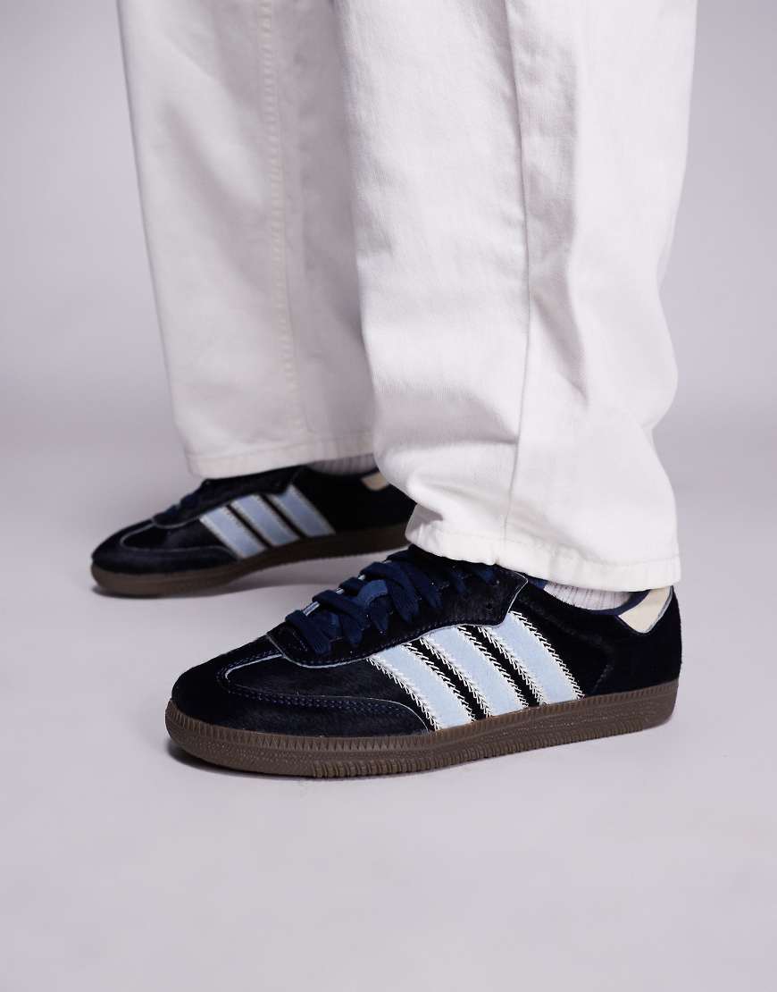 Samba OG sneakers in navy and light blue