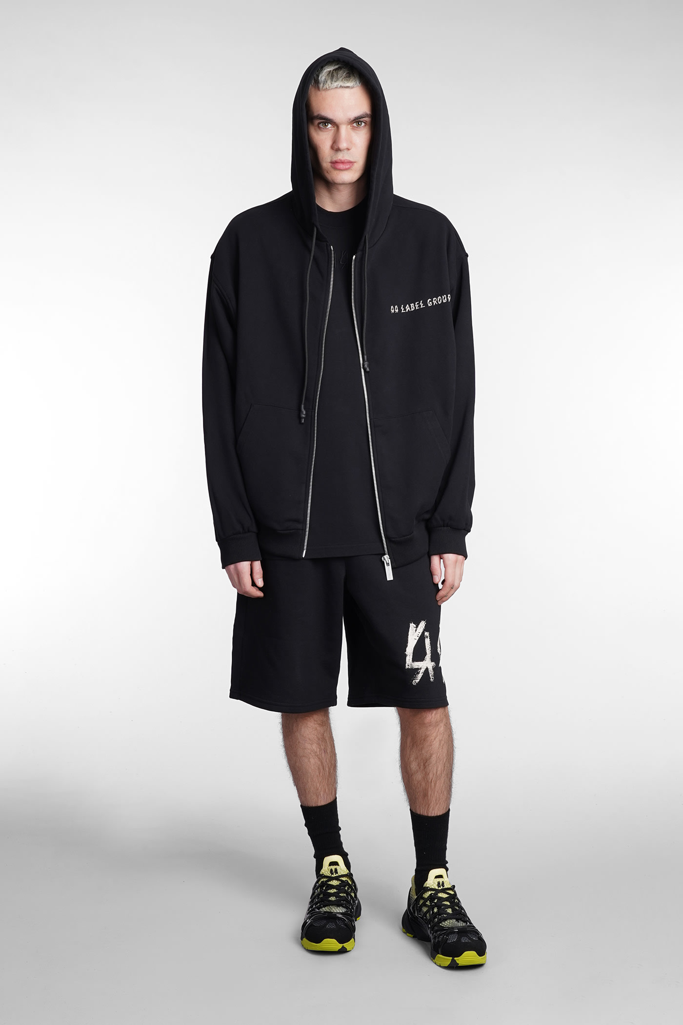 Sweatshirt In Black Cotton