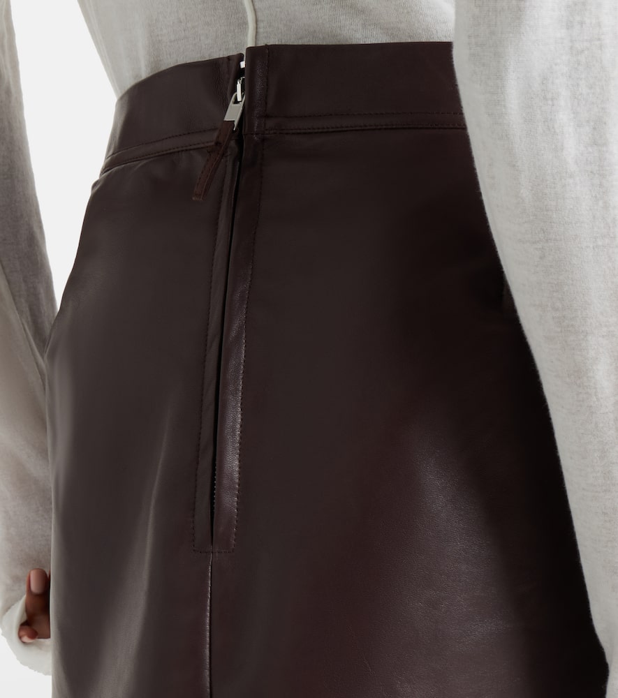 Fog leather miniskirt