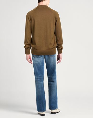 Man Sweater Khaki Size 44 Wool, Silk