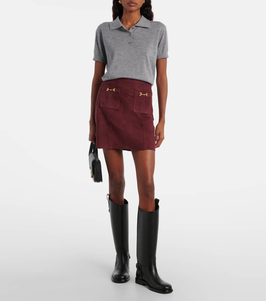 Wiley suede miniskirt