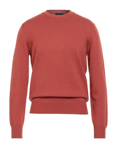 Man Sweater Rust Size M Virgin Wool