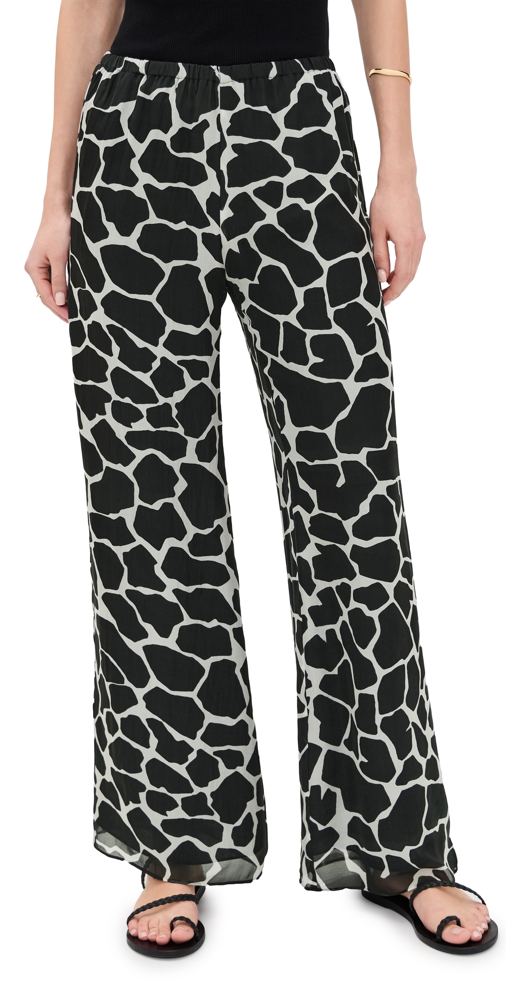 Freya Silk Pants Giraffe