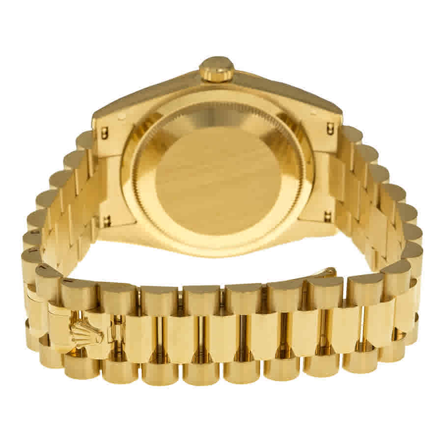 Day-Date White Dial 18K Yellow Gold President Automatic Mens Watch 118238WSP