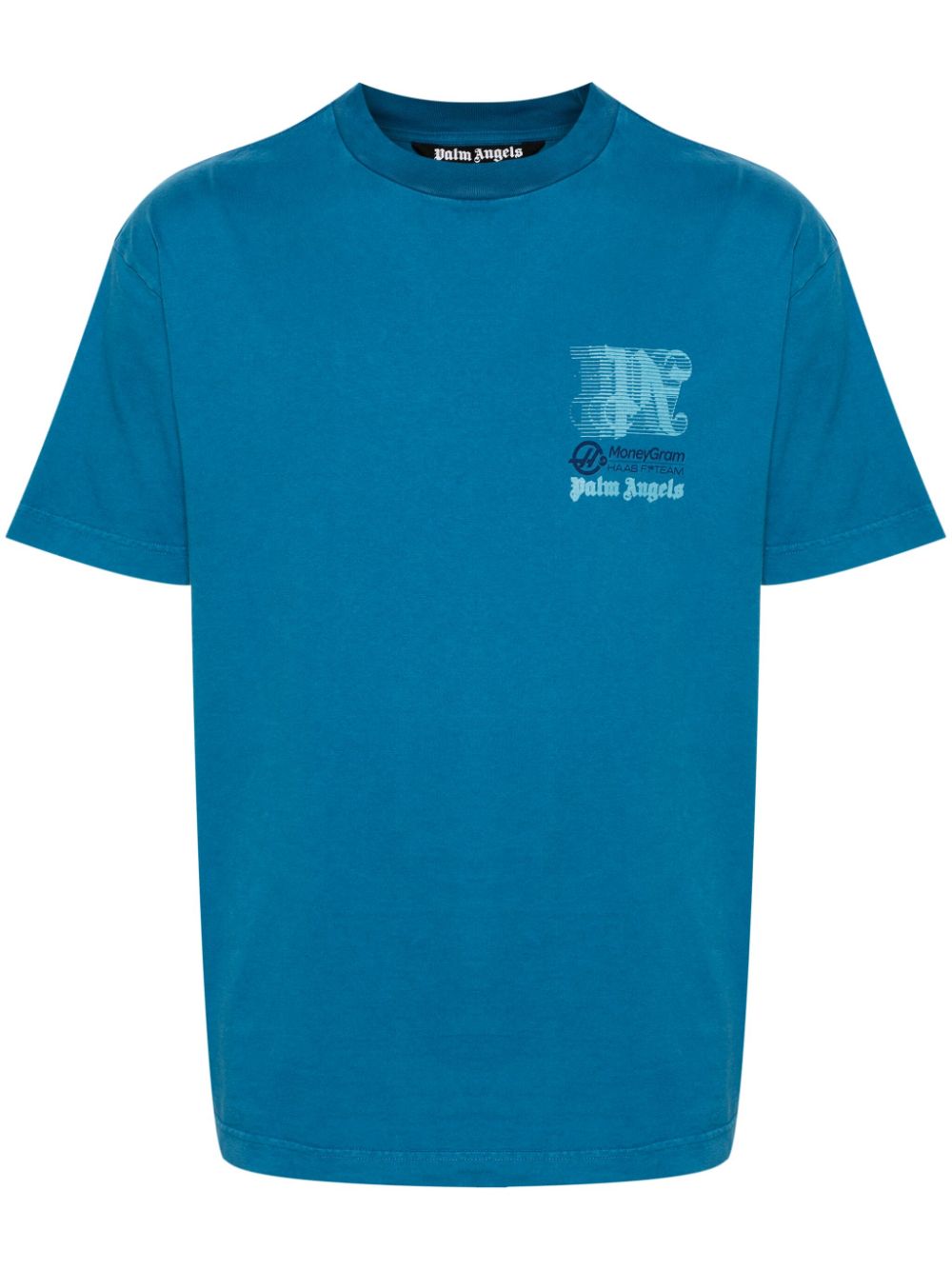 X MoneyGram Haas F1 cotton T-shirt - Blue