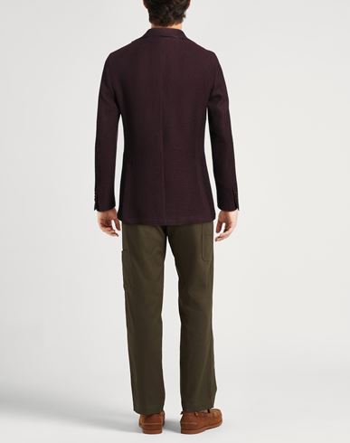 Man Blazer Burgundy Size 40 Wool