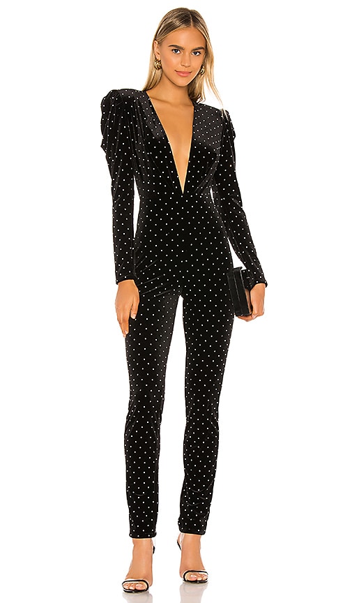 Michael Costello x REVOLVE Lulu Jumpsuit in Black. - XL also in M
