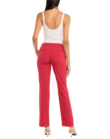 Woman Pants Red Size 2 Cotton, Polyamide, Elastane