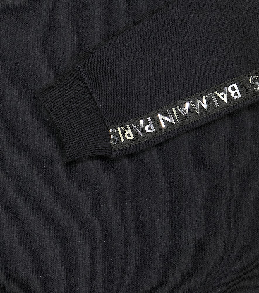 Cotton fleece sweatshirt and sweatpants set