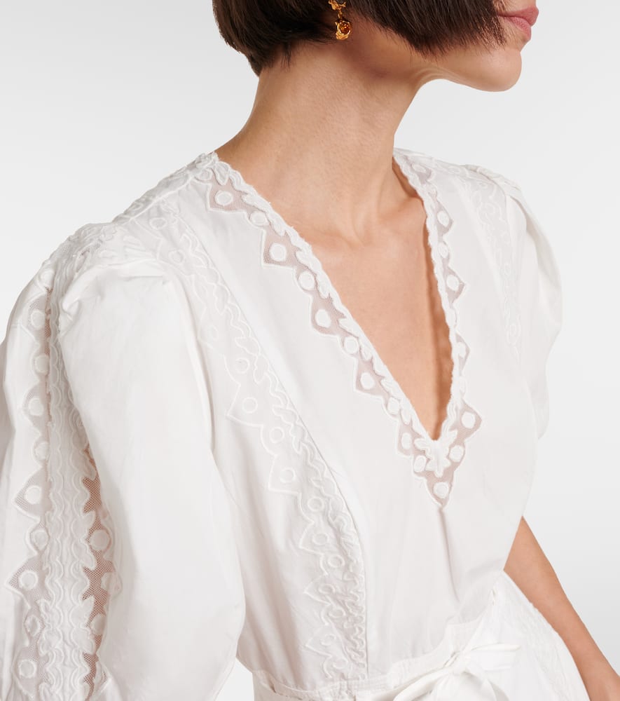 Camila embroidered cotton minidress