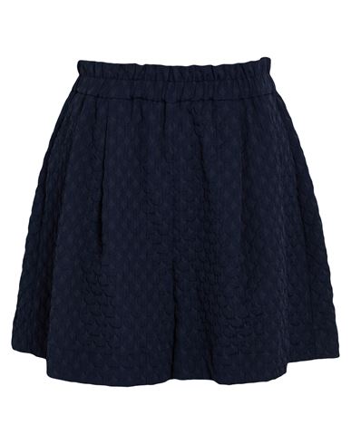 Woman Shorts & Bermuda Shorts Midnight blue Size L Polyester, Cotton, Elastane