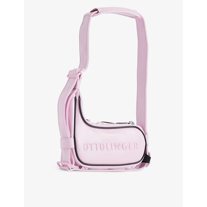 Womens Whisp Of Pink Puma x Branded Faux-leather Shoulder bag 