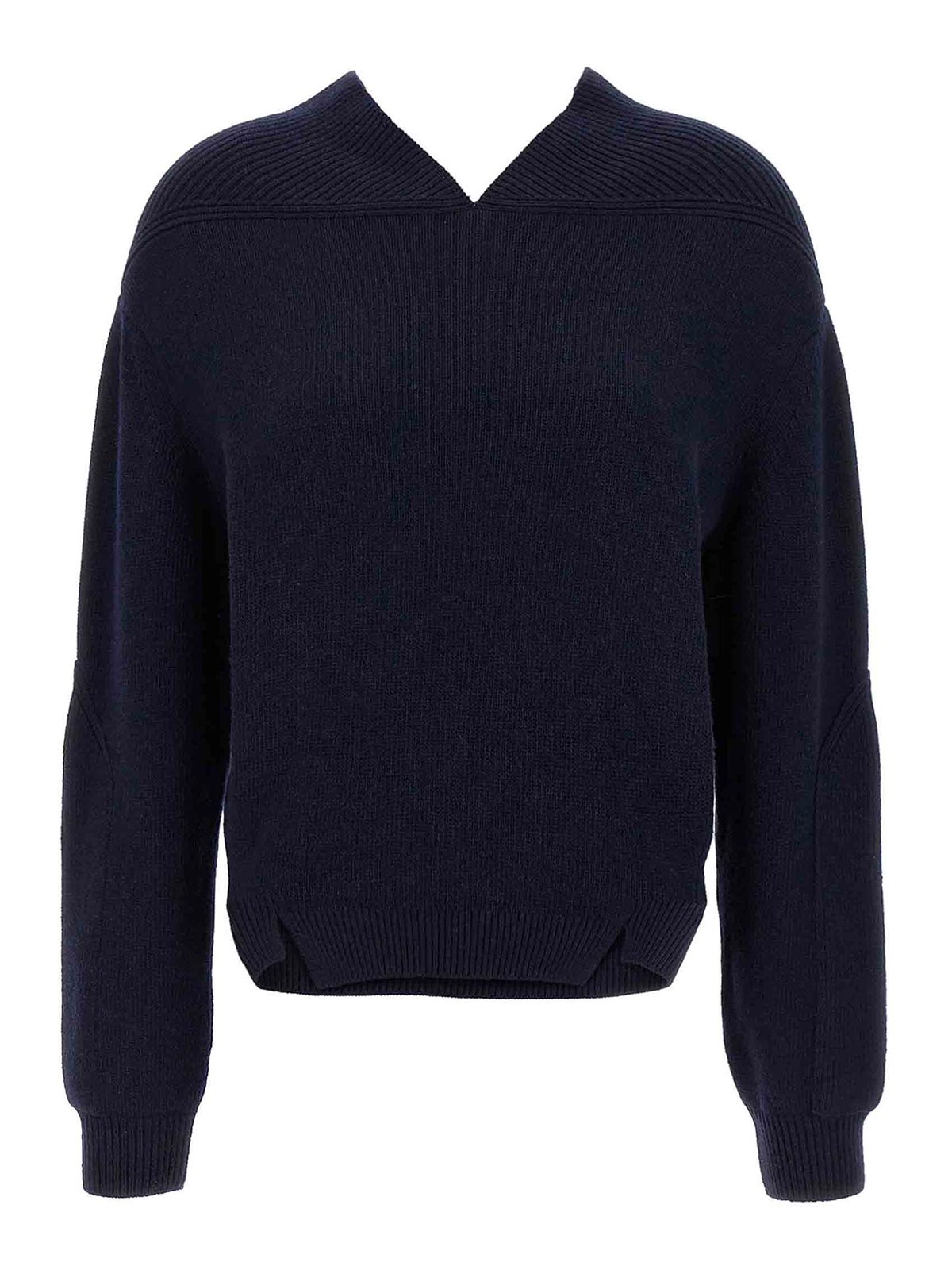 V-Neck Yoke Detail Sweater