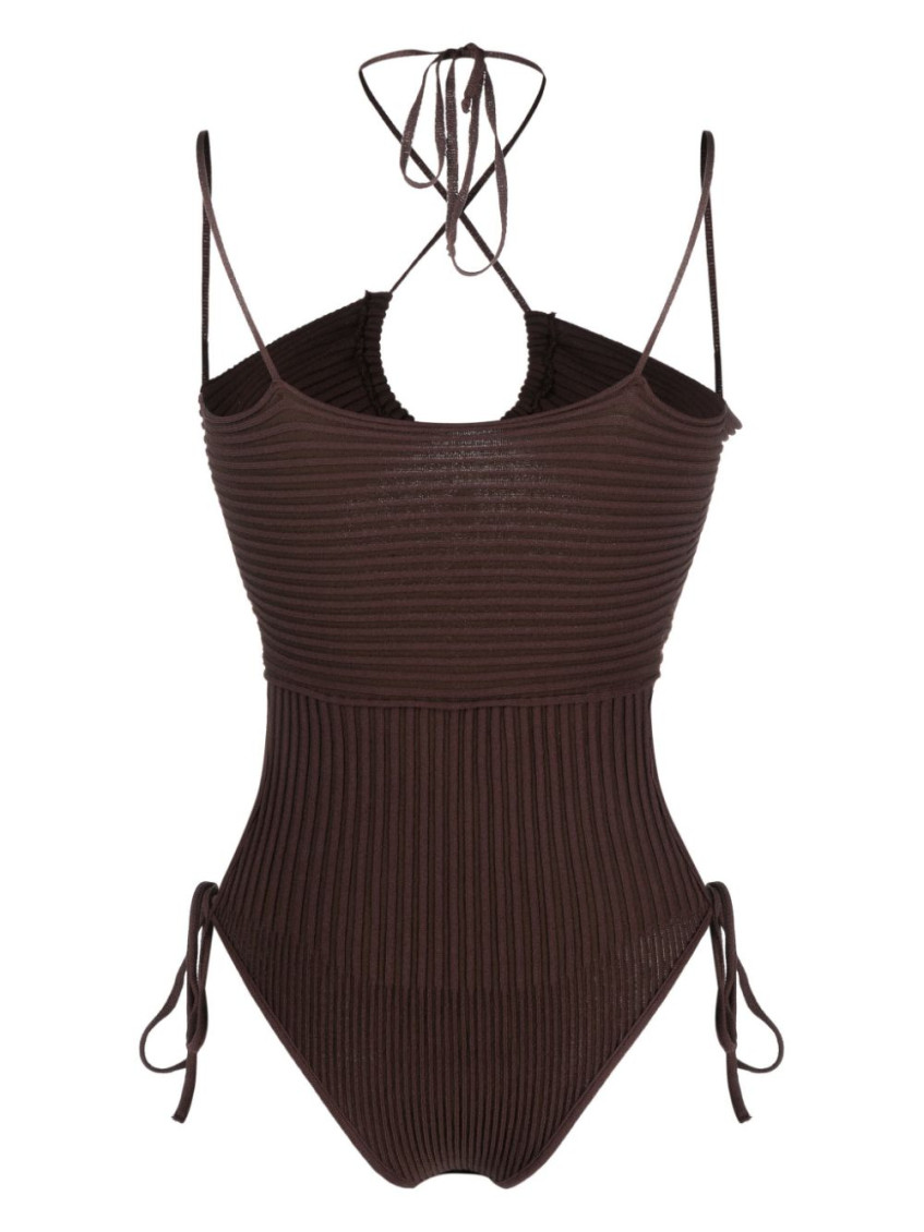 - Cut-out Knitted Bodysuit