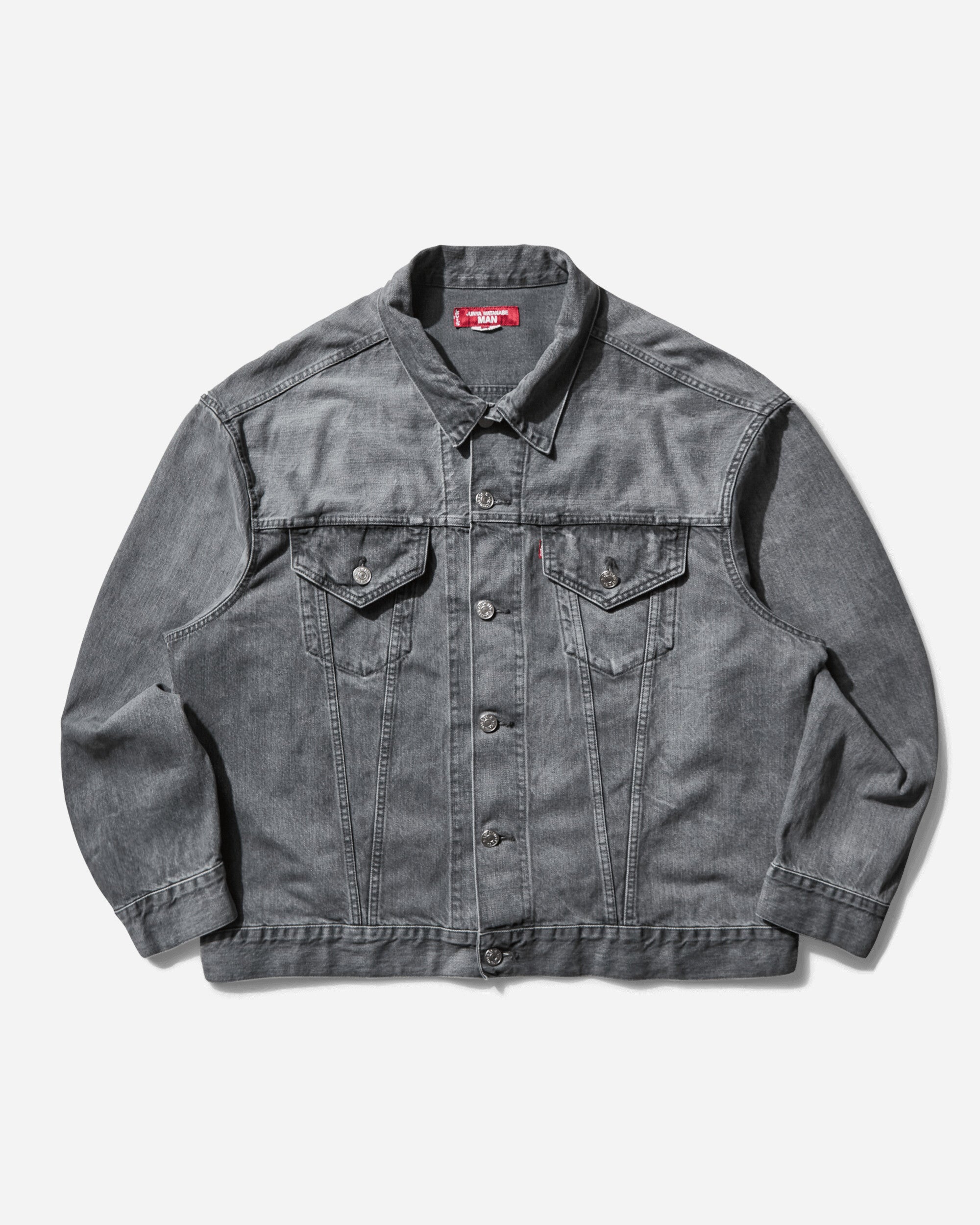 Men s Levi’s Selvedge Denim Trucker Jacket Grey