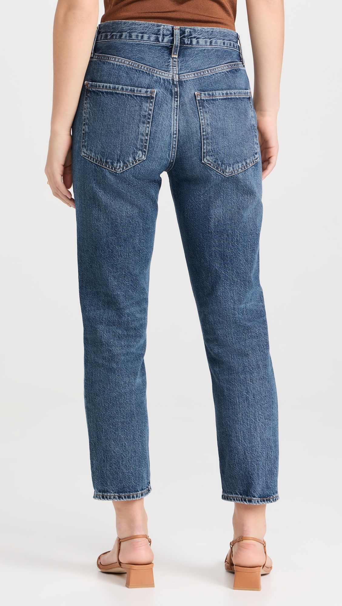 Riley Crop: High Rise Straight Jeans Control