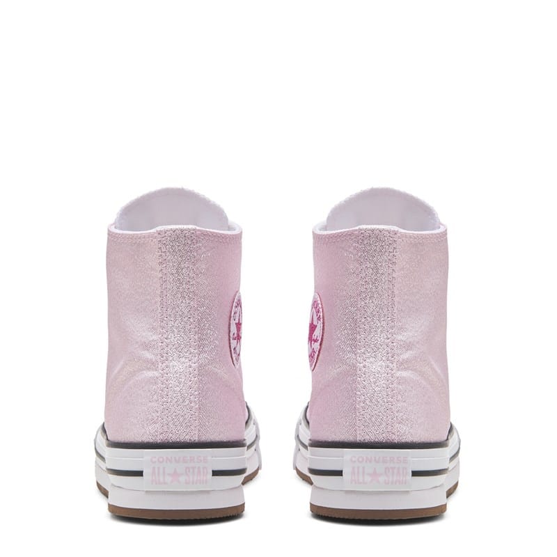 Kids' Chuck Taylor All Star Lift High Top Sneaker Big Kid Shoes (Pink Glitter)