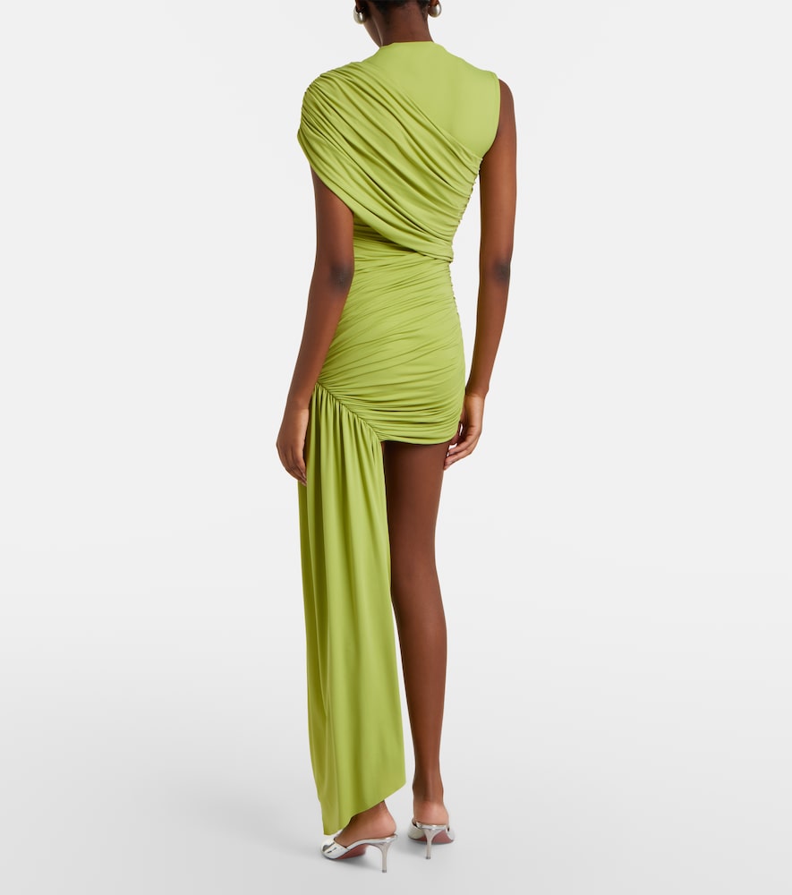 Ravenna draped jersey minidress