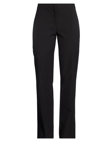 Woman Pants Black Size 12 Polyester, Elastane