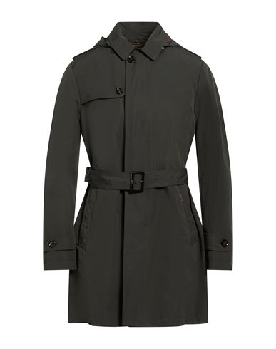 Man Overcoat & Trench Coat Dark green Size 42 Polyester