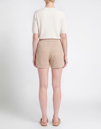 Woman Shorts & Bermuda Shorts Beige Size M Cotton, Linen, Polyester