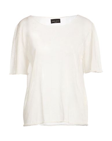 Woman Sweater Ivory Size L Cotton, Polyamide