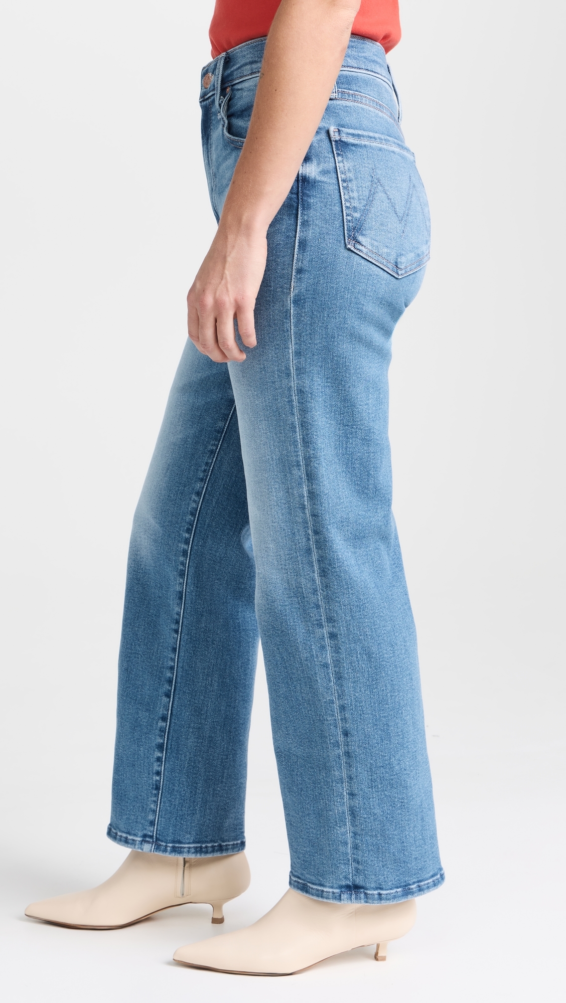 Petite Lil Zip Rambler Flood Jeans Out of the Blue