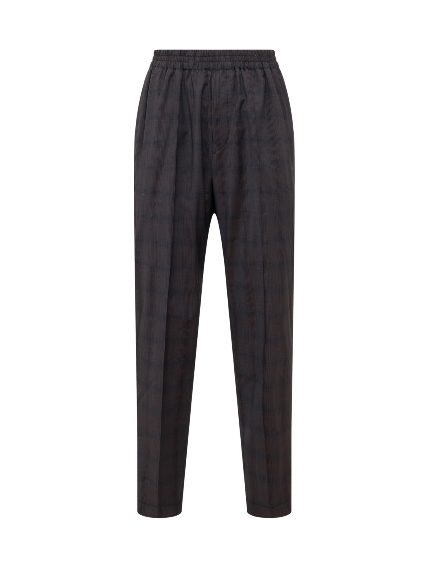Black Relaxed Flat Front Pants
