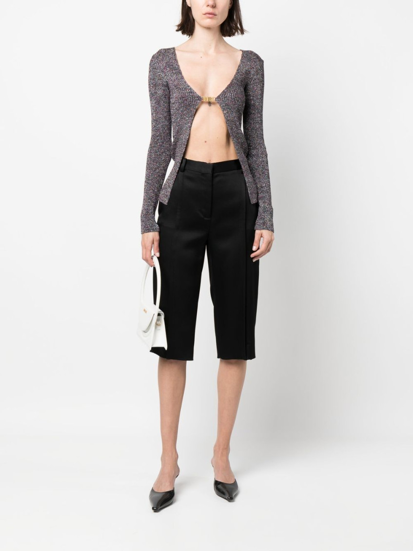 - Logo Lurex Cardigan