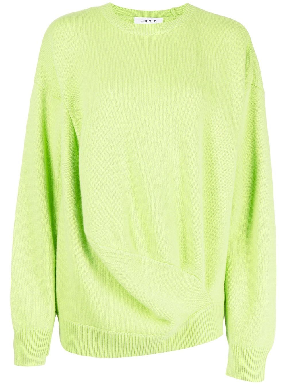 Slouched-knit sweatshirt - Green