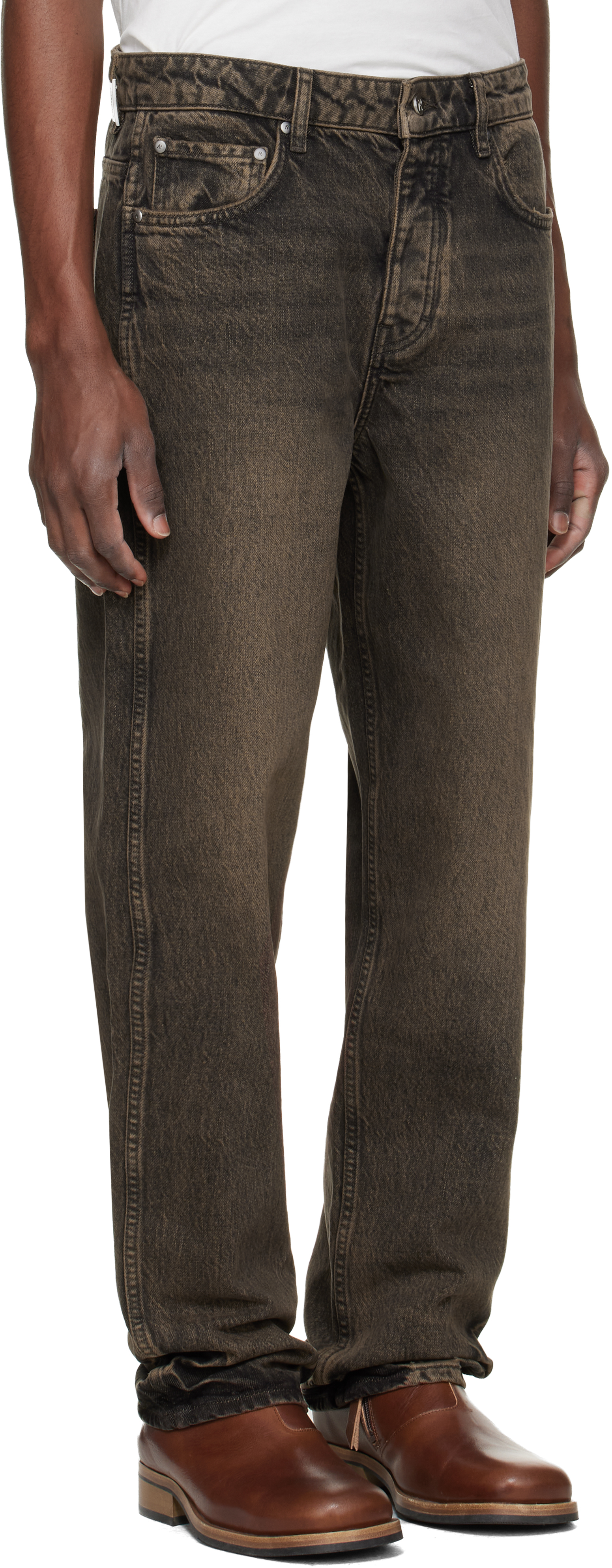 Brown R2 Straight Leg Jeans