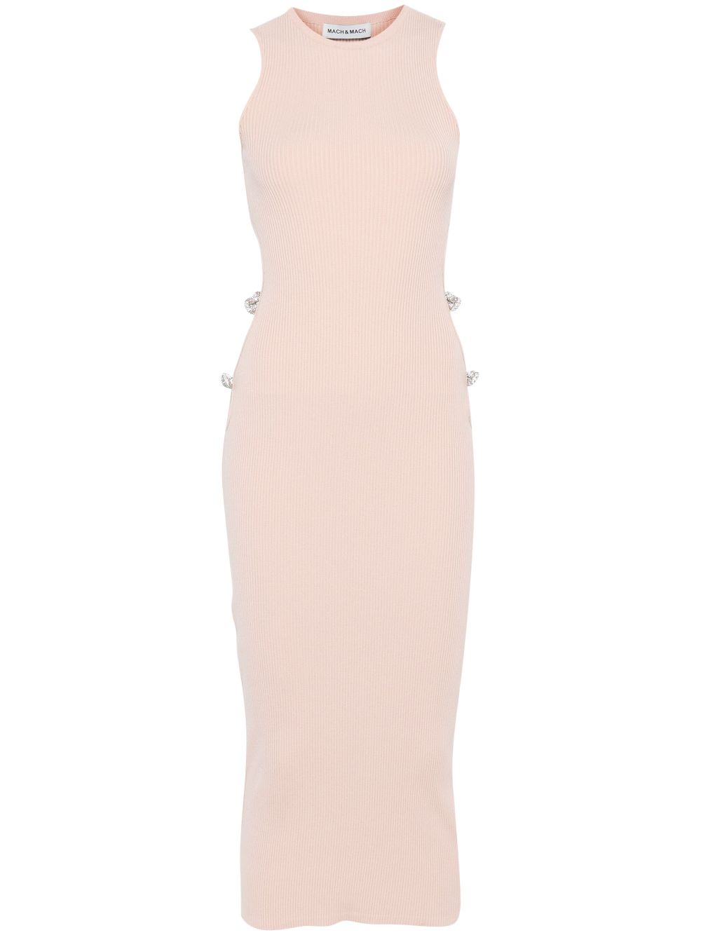 Bow-detail dress - Neutrals