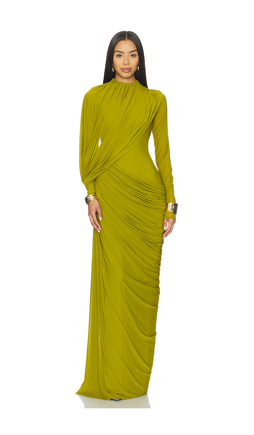 Deme by Gabriella KLEID SUZIE in Olive. Größe XL. Also in L, M
