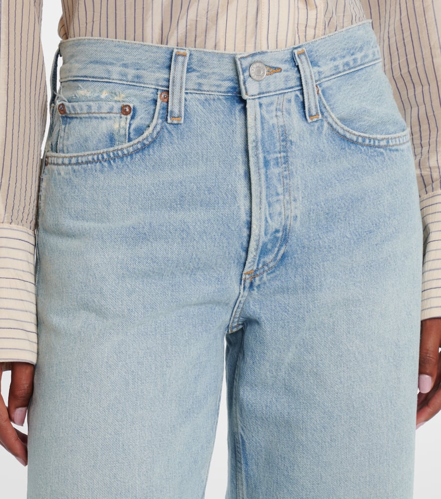 Arc mid-rise cropped wide-leg jeans