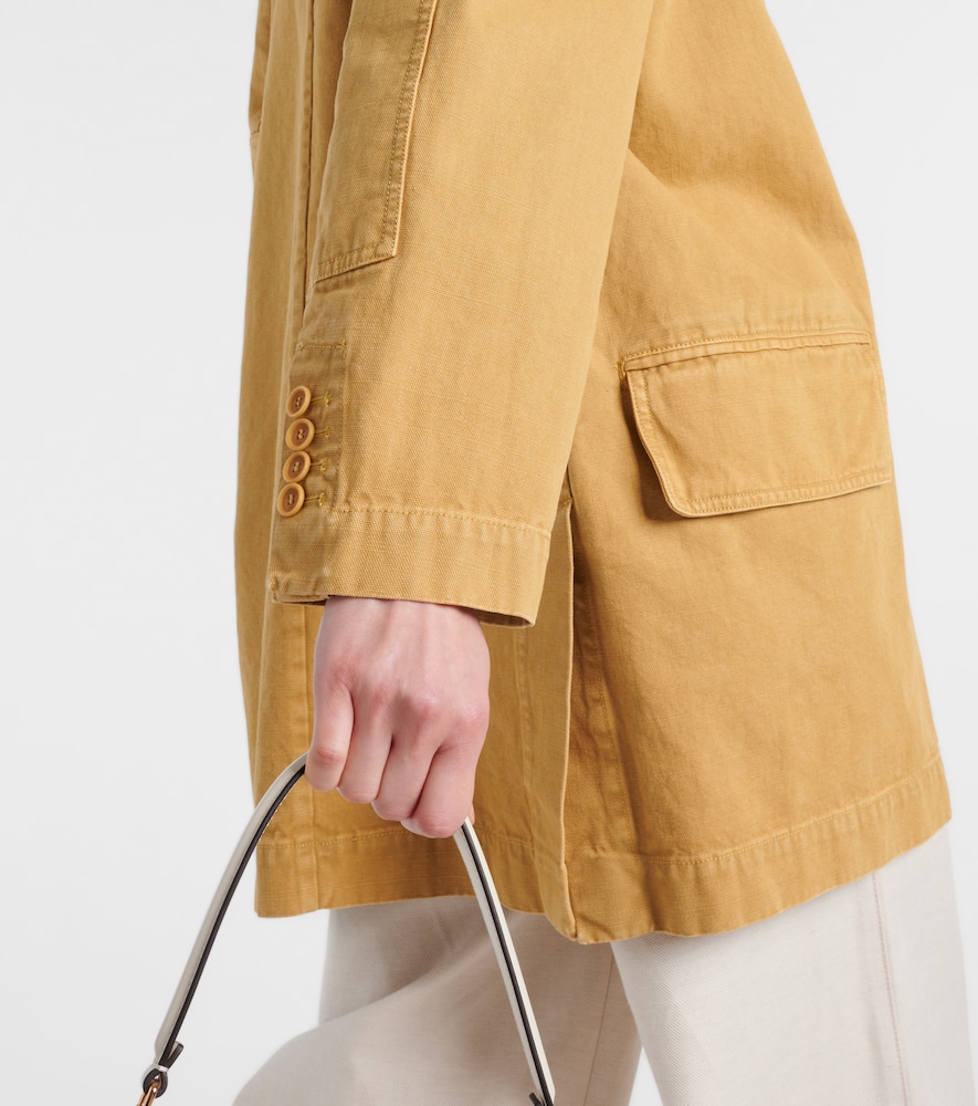 Dizzy oversized cotton canvas blazer