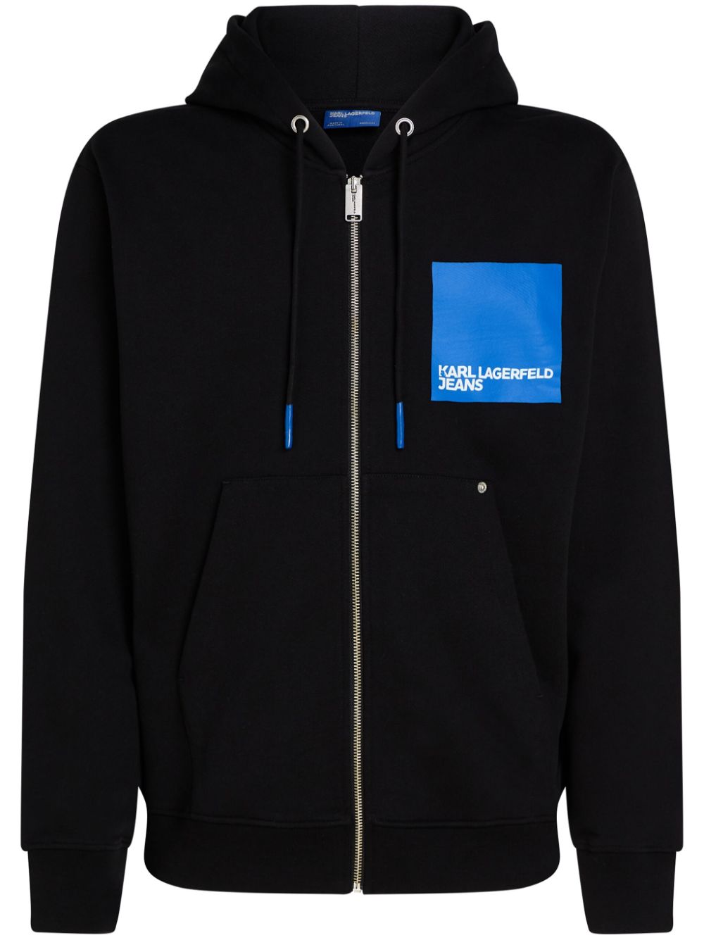 Logo-print hoodie - Black