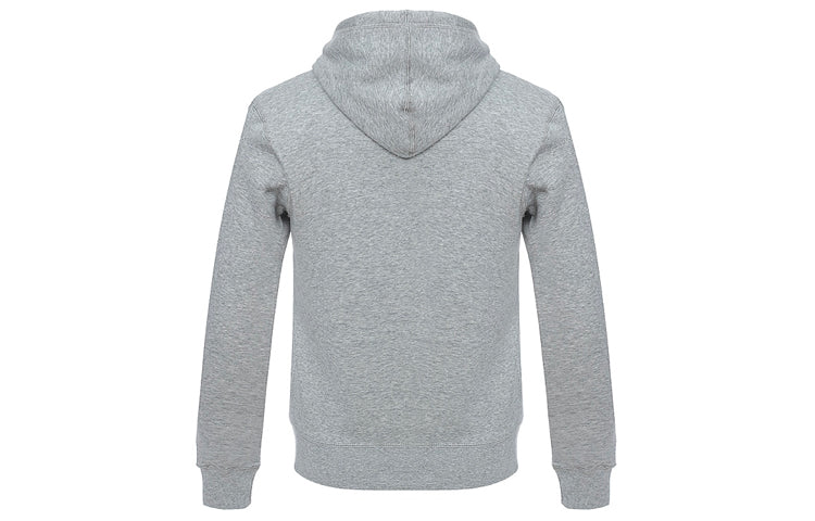 Knit logo Fleece Lined hooded Pullover Hoodie Asia Sizing 'Grey'