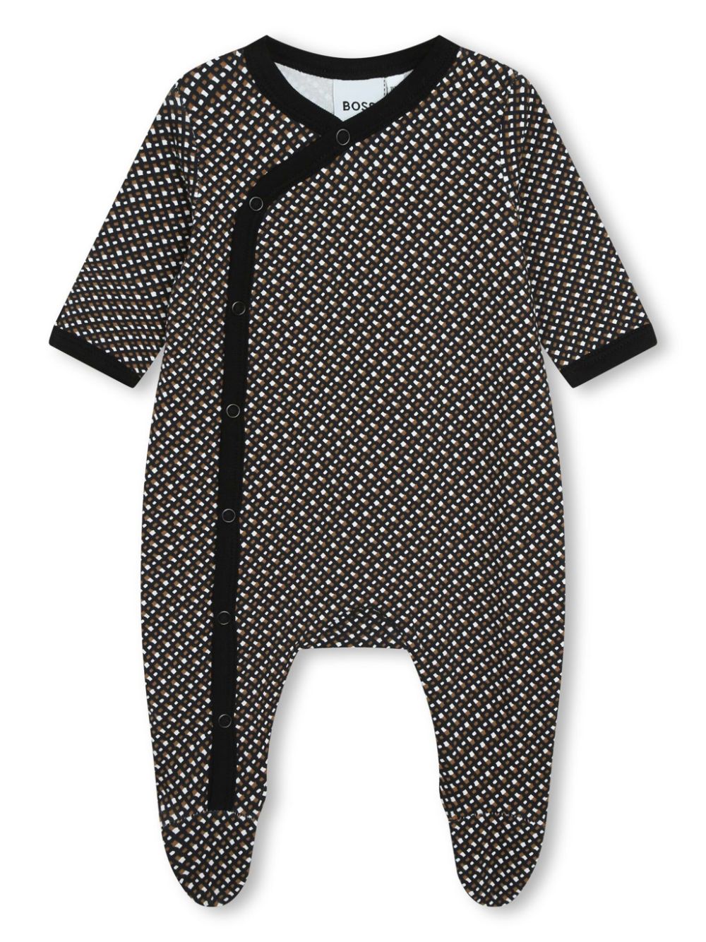 Graphic-print pyjama set - Black