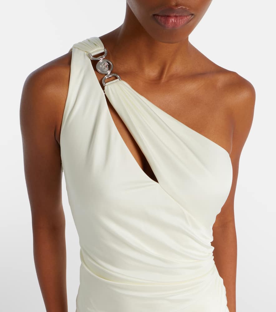 Medusa '95 gathered jersey gown