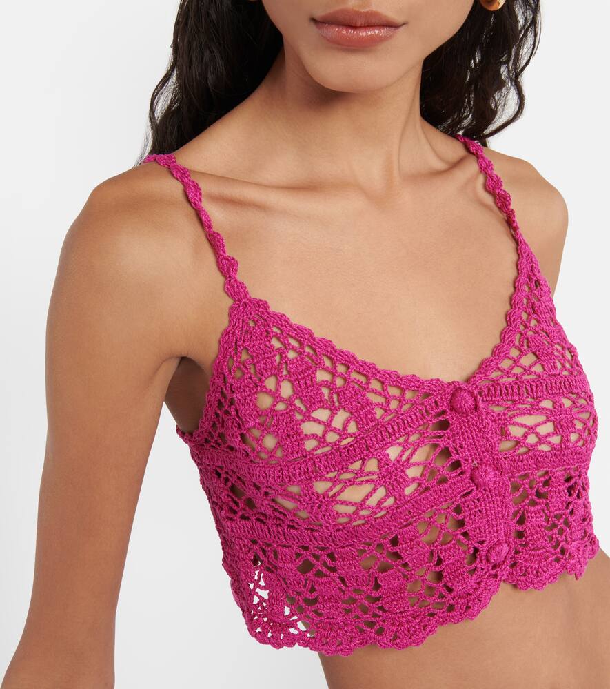 Bianca crochet cotton crop top