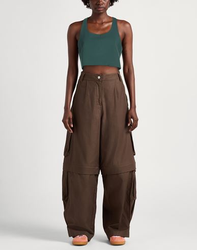 Woman Top Dark green Size XL Recycled polyester, Elastane